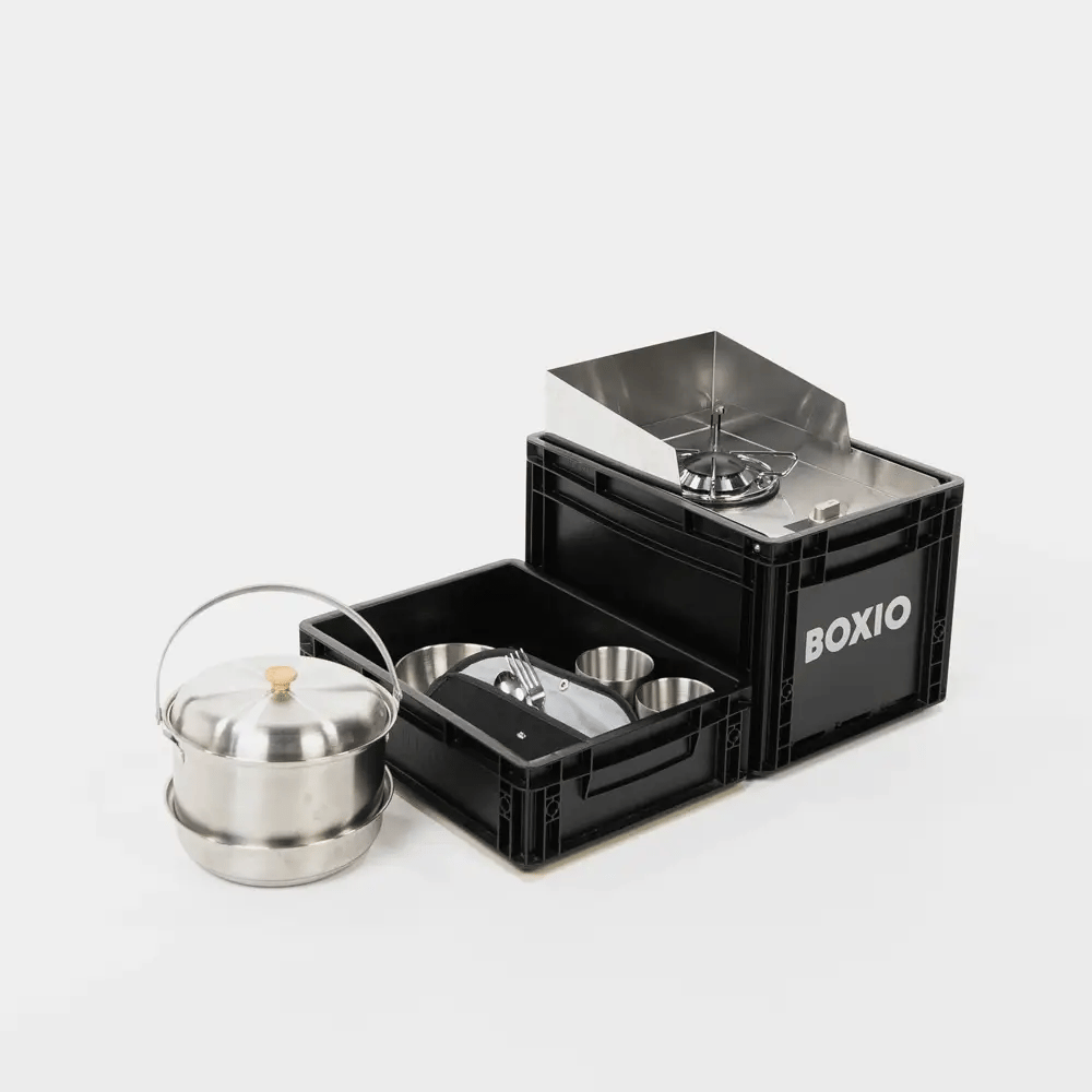 BOXIO COOK Max + Set de cuisine de camping