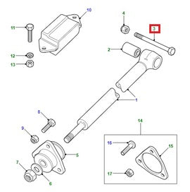 Boulon tirant pont arrière 5/8" UNF x 4" - BH610321L - Land Rover Discovery 1