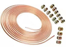 Tuyau de frein cuivre 3/16" (7,60m + raccords) - AG549 - Land Rover range Rover Classic