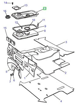 Soufflet caoutchouc levier de vitesses - AWR3286LR - Land Rover Range Rover Classic