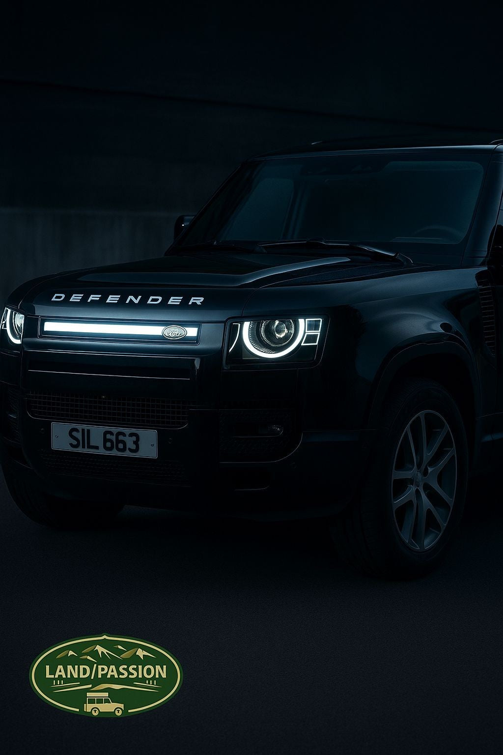 calendre grille avant LED pour Land Rover Defender L663 - Bande LED