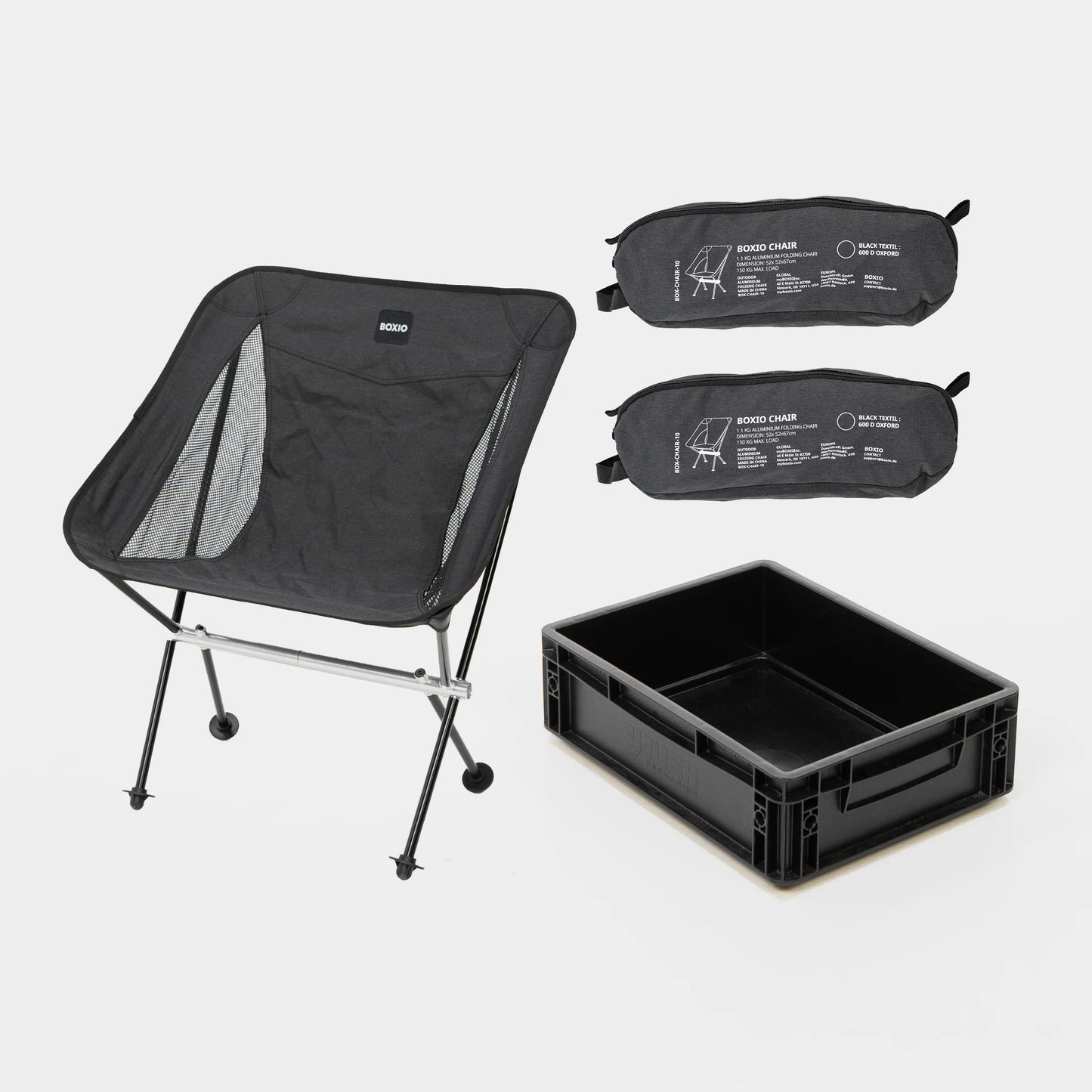 Lot de 2 CHAISES BOXIO avec Eurobox