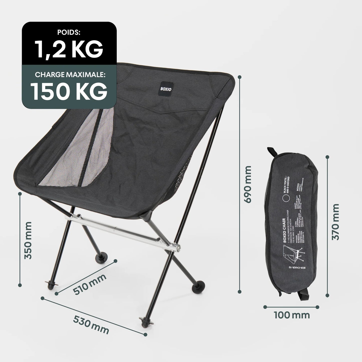 Lot de 2 CHAISES BOXIO avec Eurobox