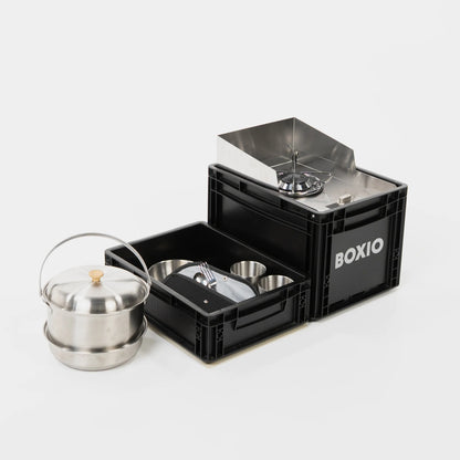 BOXIO COOK Max + Set de cuisine de camping