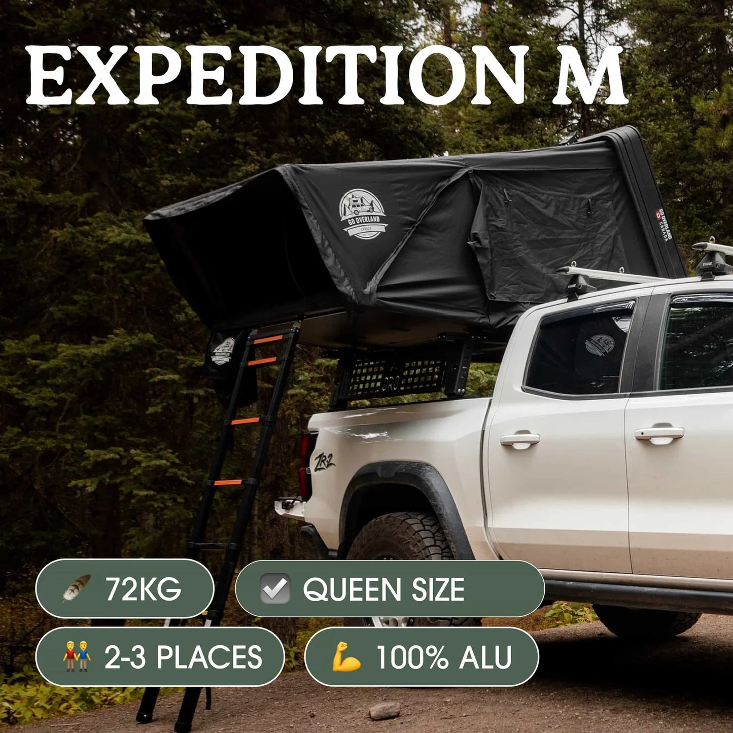 TENTE DE TOIT GO-OVERLAND CANADA EXPEDITION M