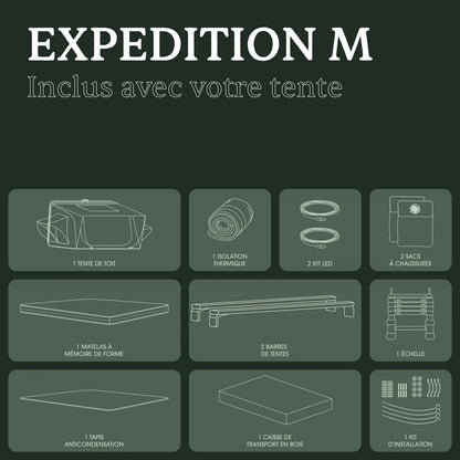 TENTE DE TOIT GO-OVERLAND CANADA EXPEDITION M