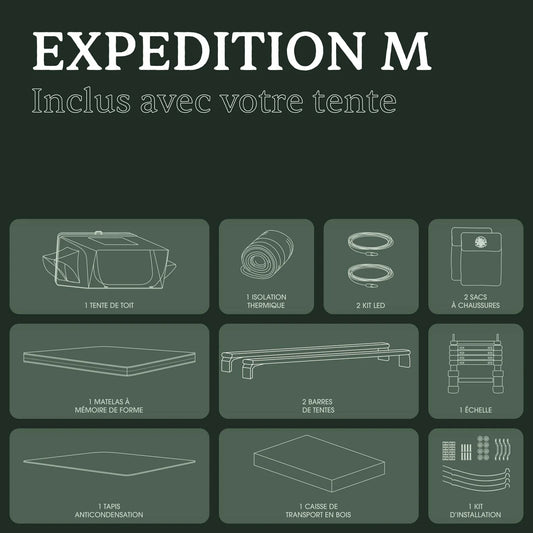 TENTE DE TOIT GO-OVERLAND CANADA EXPEDITION M