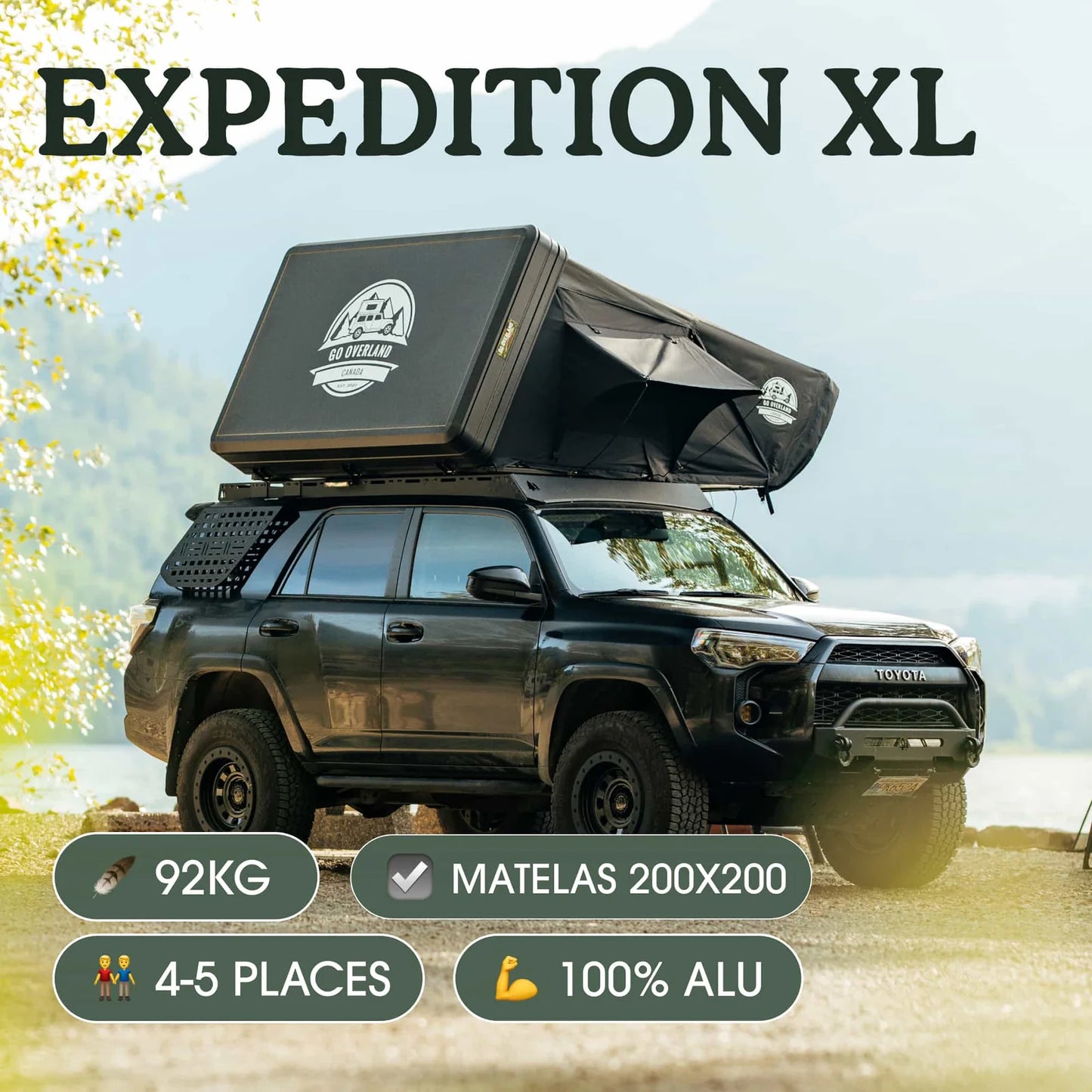 TENTE DE TOIT GO OVERLAND CANADA EXPEDITION XL