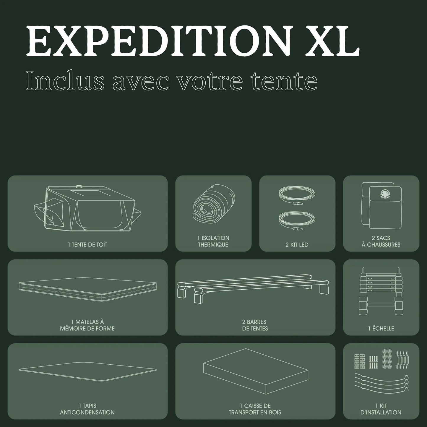 TENTE DE TOIT GO OVERLAND CANADA EXPEDITION XL