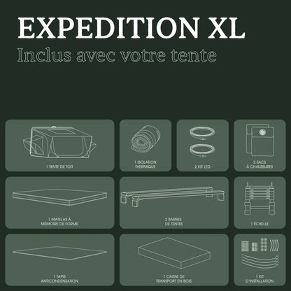 TENTE DE TOIT GO OVERLAND CANADA EXPEDITION XL