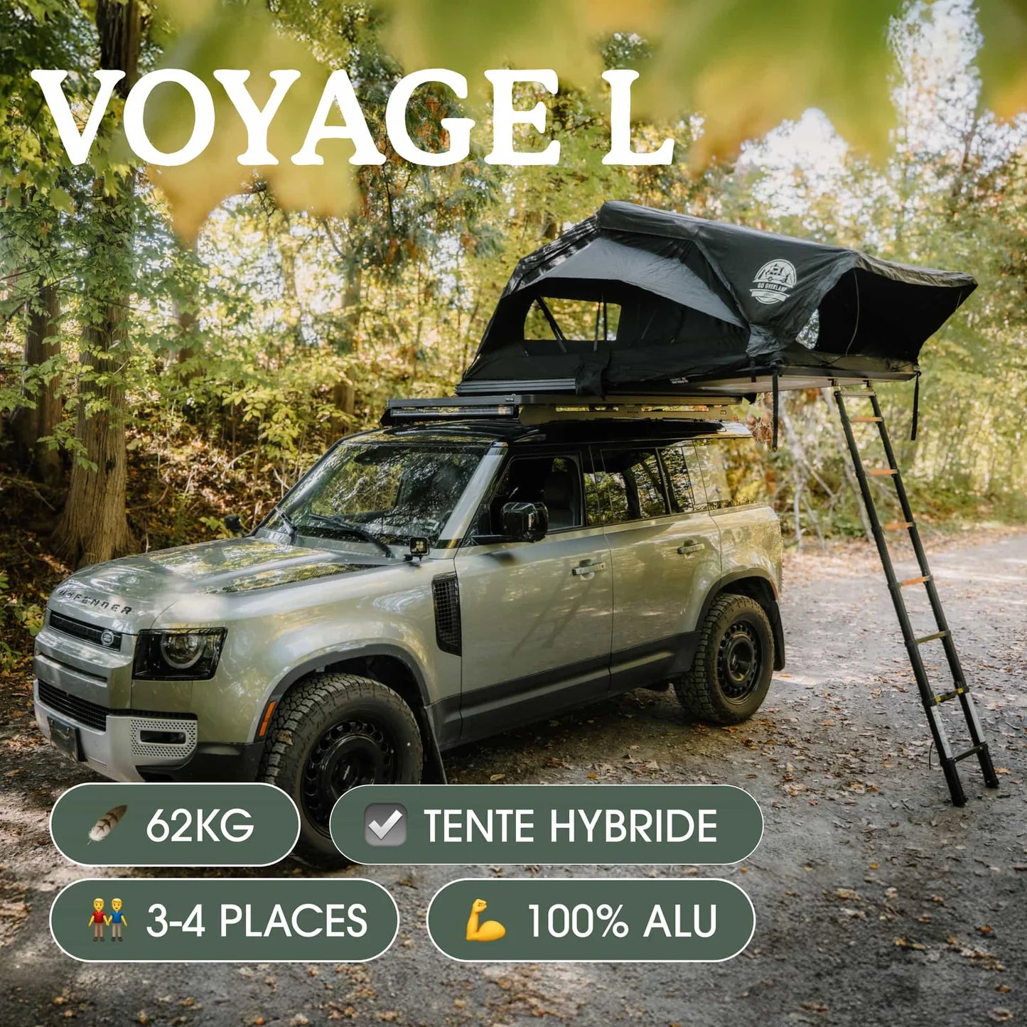 TENTE DE TOIT GO-OVERLAND CANADA VOYAGE L