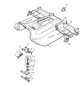 Silentbloc de fixation ceinture de sécurité - 577255 - Land Rover Discovery 1