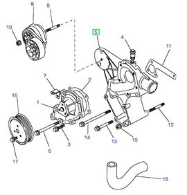 Support pompe à eau 300 TDI - ERR3736 - Land Rover Discovery 1