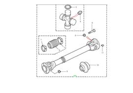 Arbre de transmission avant - TVB100610 - Land Rover Discovery 1