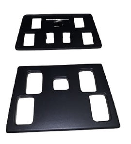 Logement interrupteurs console centrale noir (sièges non chauffants) - AG442 - Land Rover Range Rover Classic