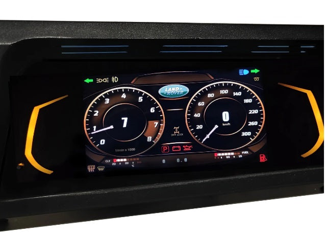 Tableau de bord numérique 3D Land Rover defender