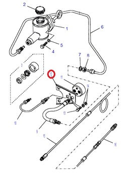 Support d'amortisseur d'embrayage 300 TDI - ANR2605 - Land Rover Range Rover Classic