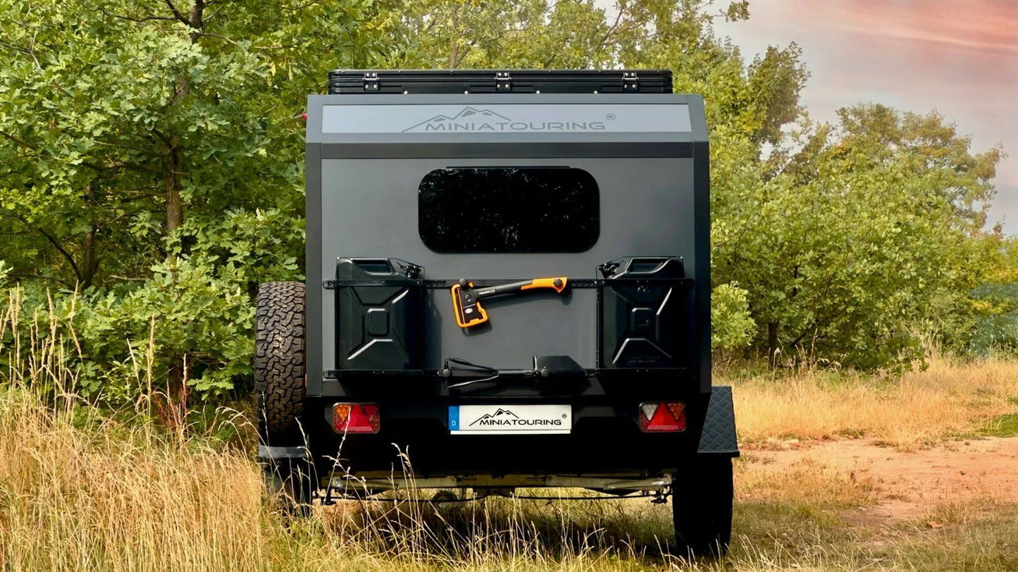 Mini caravane M23 – Avec toit relevable & fonctionnalité off-road