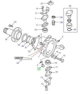 Bouchon de vidange carter de pivot - 236070 - Land Rover Range Rover Classic