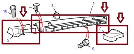 Extension d'admission d'air moulée complète noire - AG659 - Land Rover Discovery 1