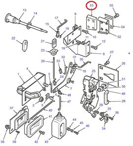 Guide mâle centrage porte arrière - ALR6306 - Land Rover Discovery 1