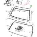 Joint latéral pare-brise (supérieur) - 391475 - Land Rover range Rover Classic