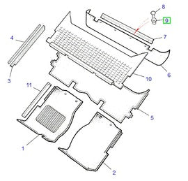 Clip de fixation de garniture intérieure - 13H2475L - Land Rover Discovery 1
